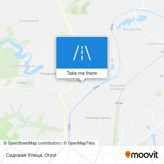 Садовая Улица map