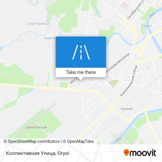 Коллективная Улица map