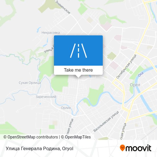 Улица Генерала Родина map