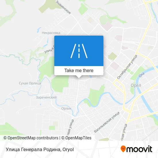 Улица Генерала Родина map