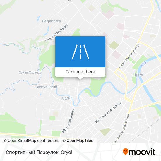 Спортивный Переулок map