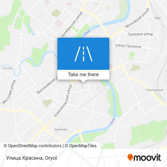 Улица Красина map