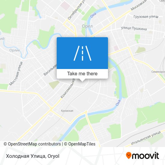Холодная Улица map