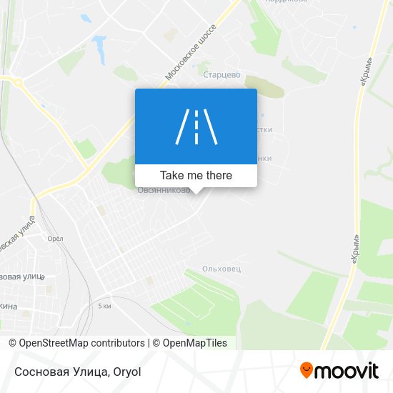 Сосновая Улица map