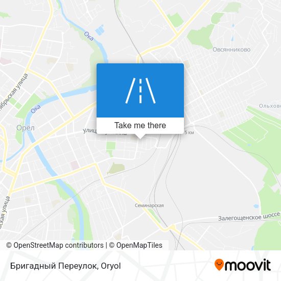 Бригадный Переулок map