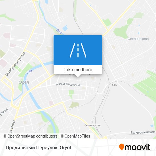 Прядильный Переулок map
