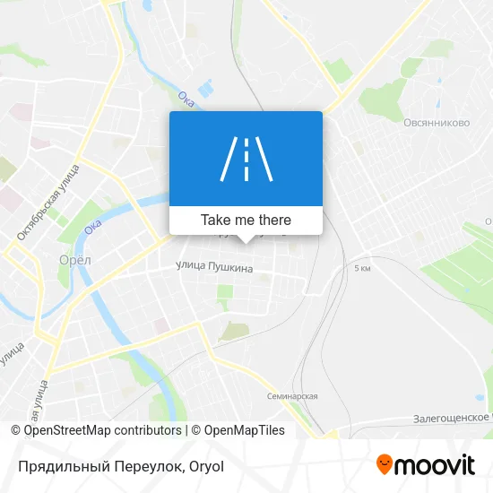 Прядильный Переулок map