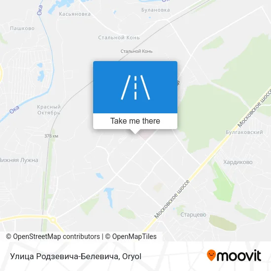 Улица Родзевича-Белевича map