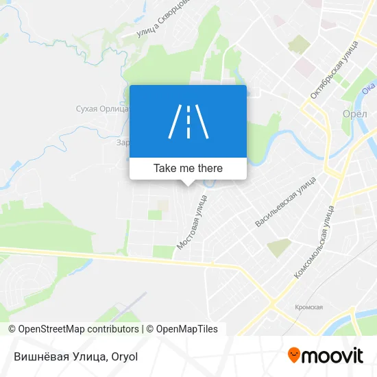 Вишнёвая Улица map