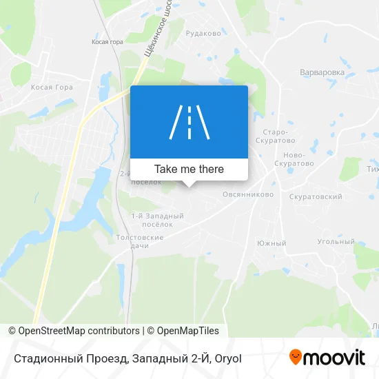 Стадионный Проезд, Западный 2-Й map
