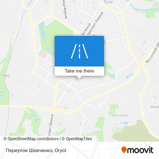 Переулок Шевченко map