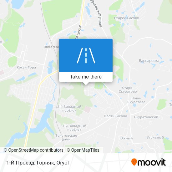 1-Й Проезд, Горняк map