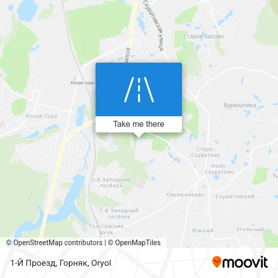 1-Й Проезд, Горняк map