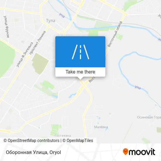 Оборонная Улица map