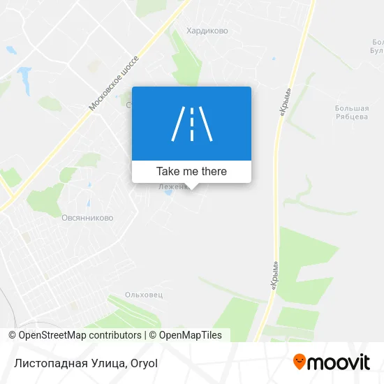 Листопадная Улица map