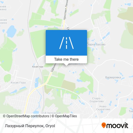 Лазурный Переулок map