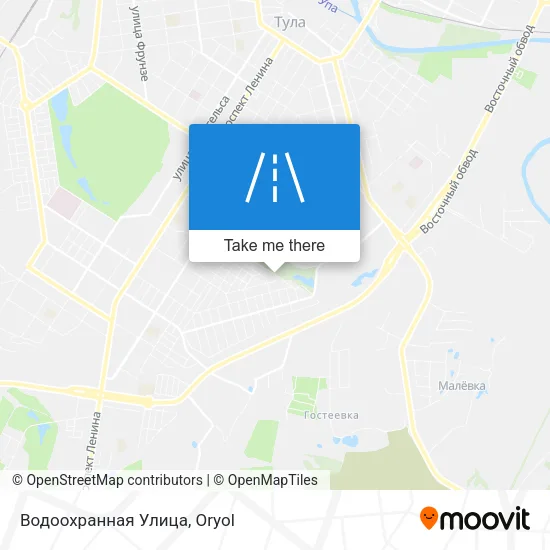 Водоохранная Улица map