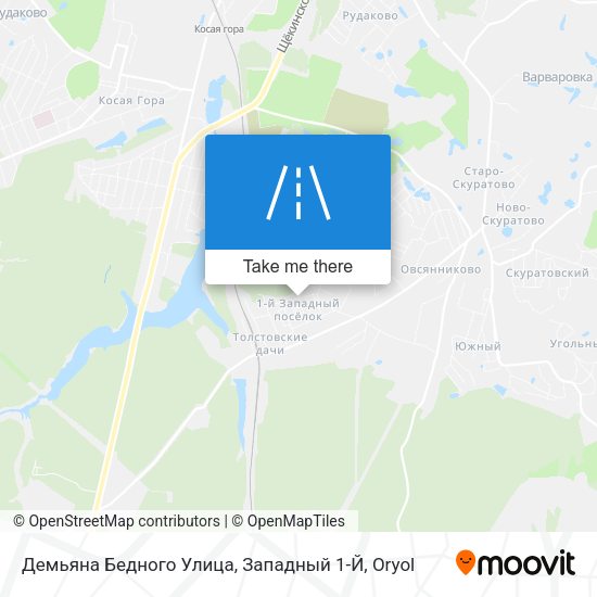 Демьяна Бедного Улица, Западный 1-Й map