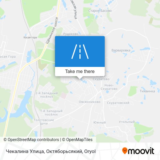 Чекалина Улица, Октяборьсякий map