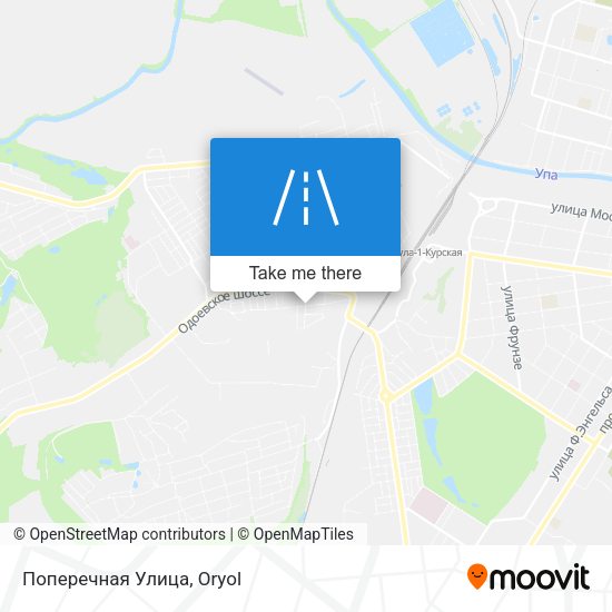 Поперечная Улица map