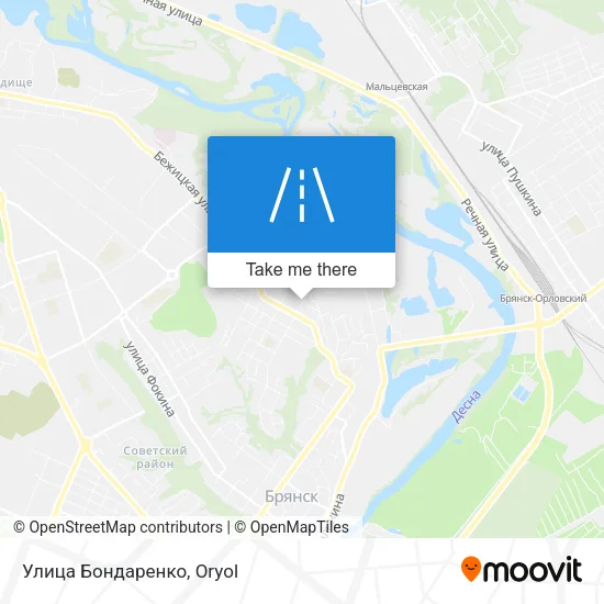 Улица Бондаренко map