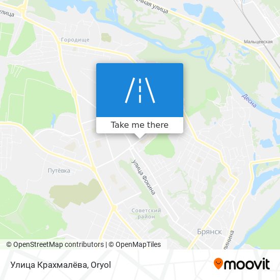 Улица Крахмалёва map