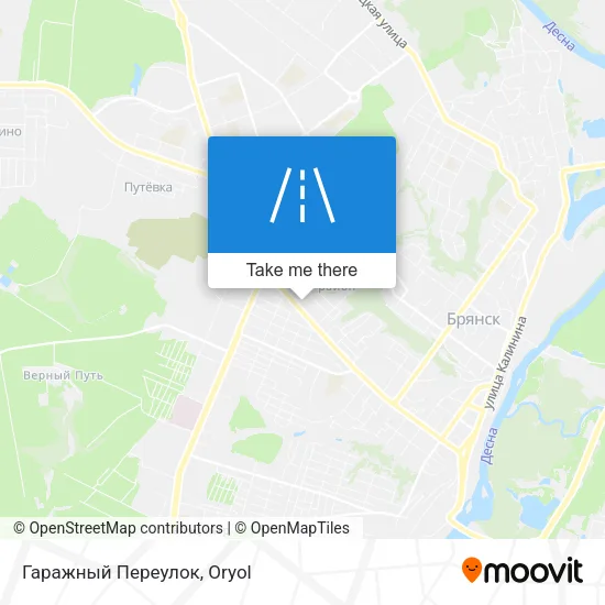 Гаражный Переулок map