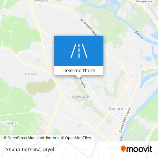 Улица Тютчева map