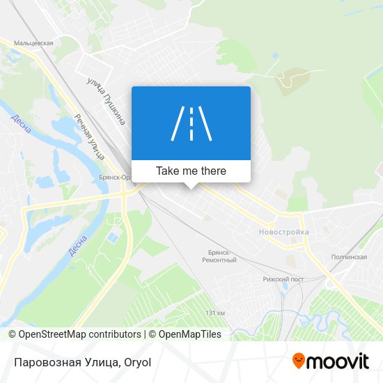 Паровозная Улица map