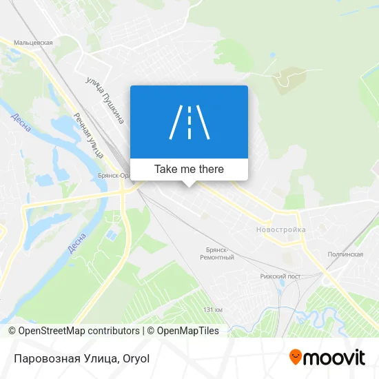Паровозная Улица map