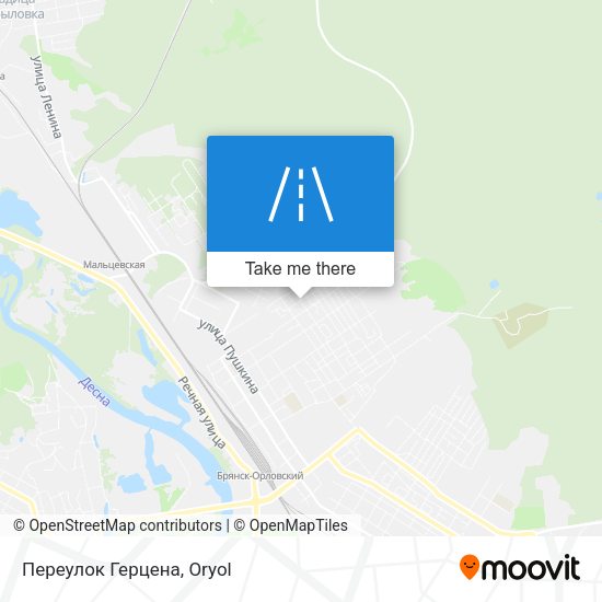 Переулок Герцена map