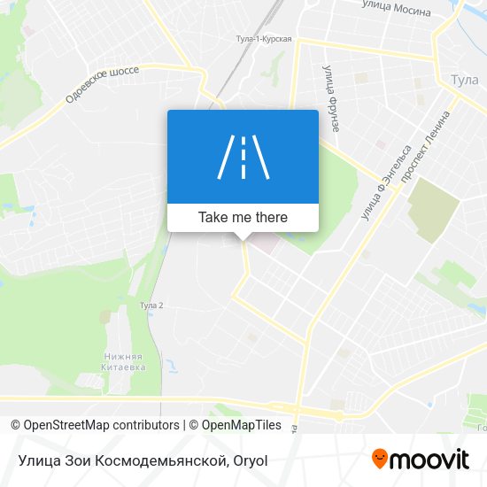 Улица Зои Космодемьянской map