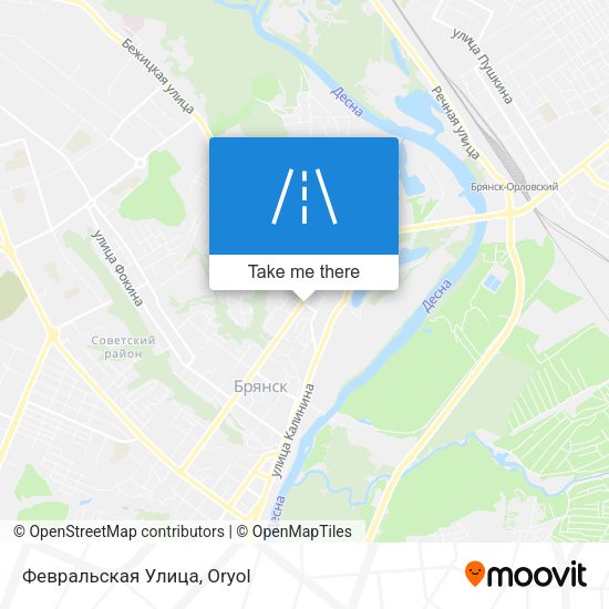 Февральская Улица map
