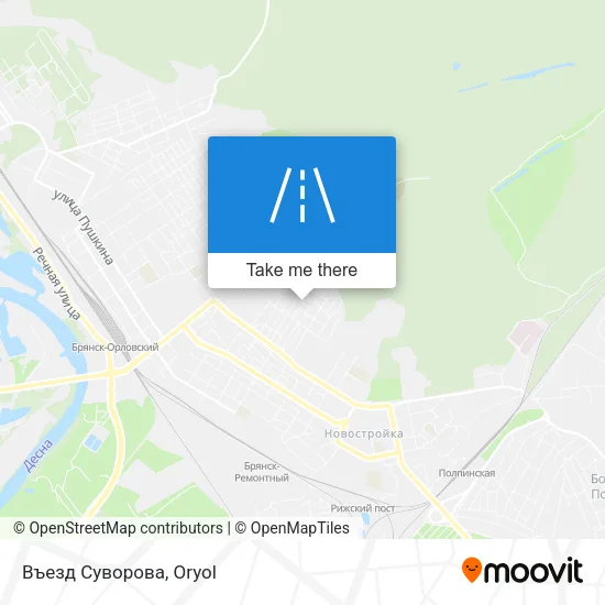 Въезд Суворова map