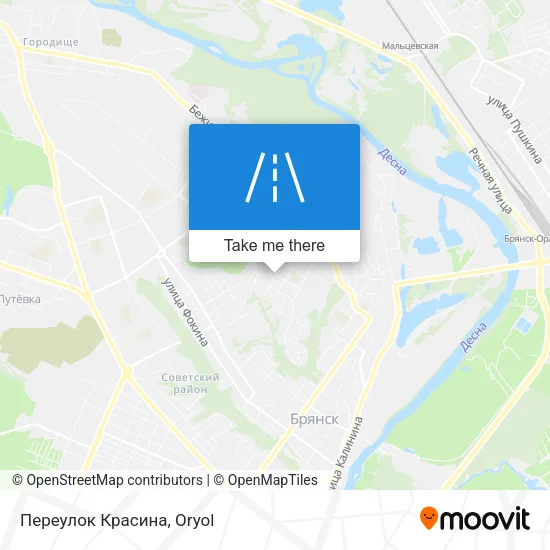 Переулок Красина map