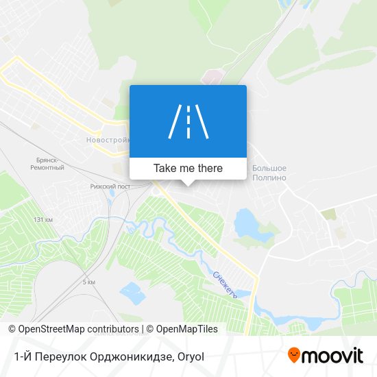 1-Й Переулок Орджоникидзе map