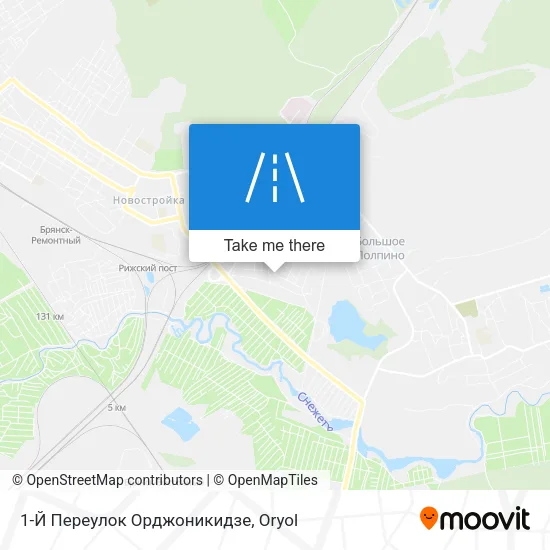 1-Й Переулок Орджоникидзе map