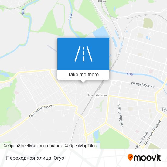 Переходная Улица map