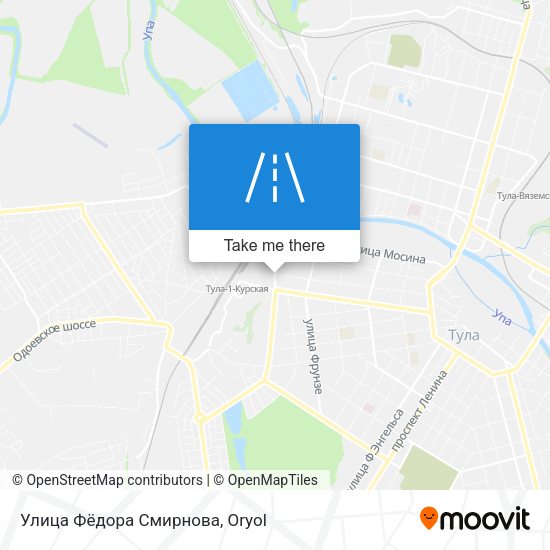 Улица Фёдора Смирнова map