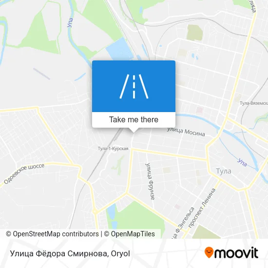 Улица Фёдора Смирнова map