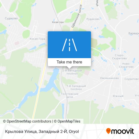 Крылова Улица, Западный 2-Й map
