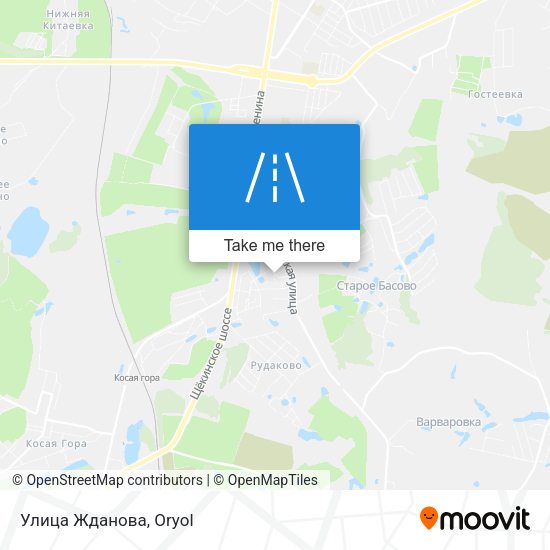 Улица Жданова map
