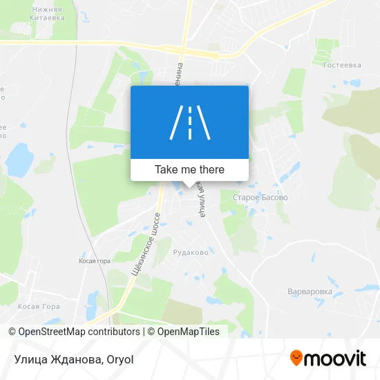 Улица Жданова map