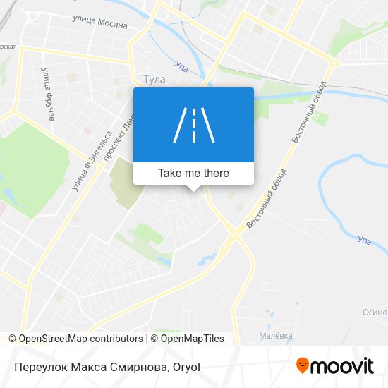 Переулок Макса Смирнова map