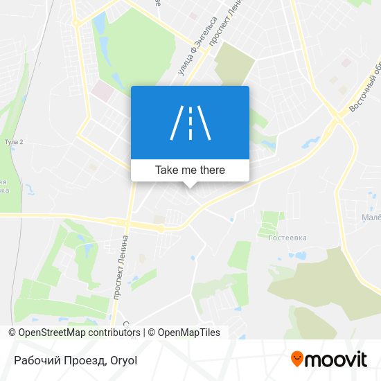 Рабочий Проезд map
