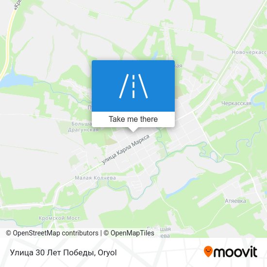 Улица 30 Лет Победы map