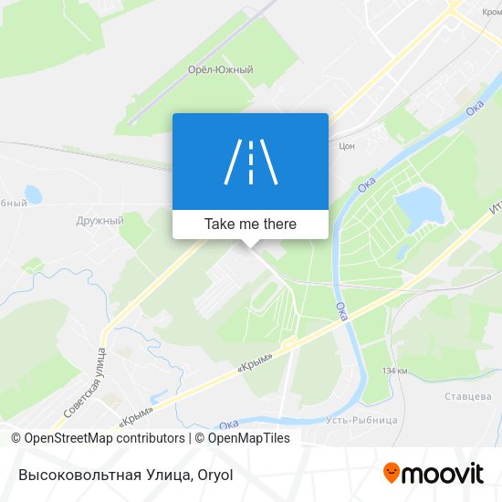 Высоковольтная Улица map