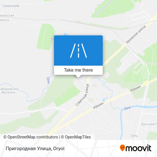 Пригородная Улица map