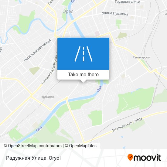 Радужная Улица map