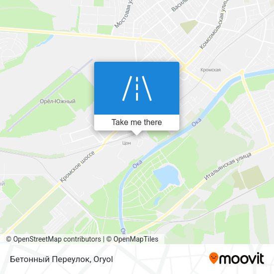 Бетонный Переулок map